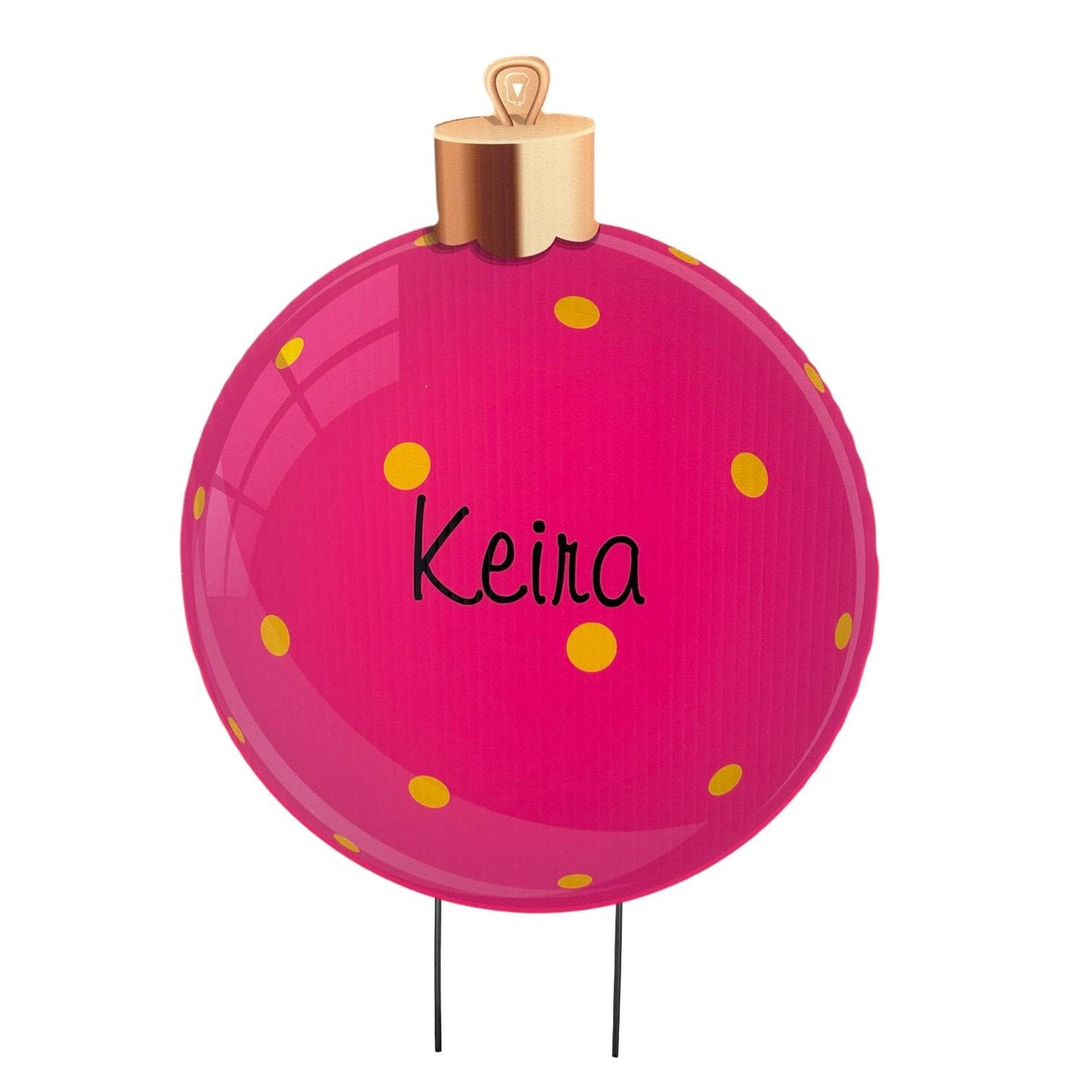Personalized Christmas Ornament Yard Signs: Holiday Outdoor Decor