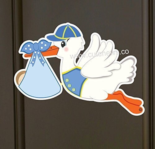 Personalized Stork Sign: Baby Announcement, Outdoor Door Hanger Decor