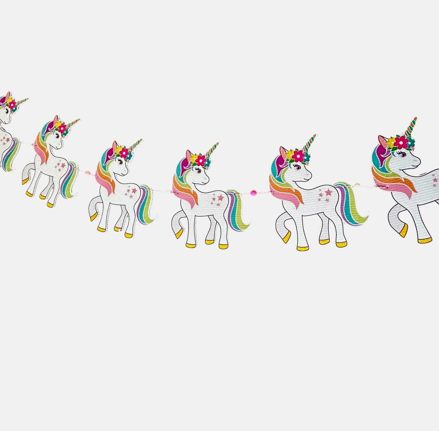 Unicorn Birthday Banner: Rainbow Party Decorations