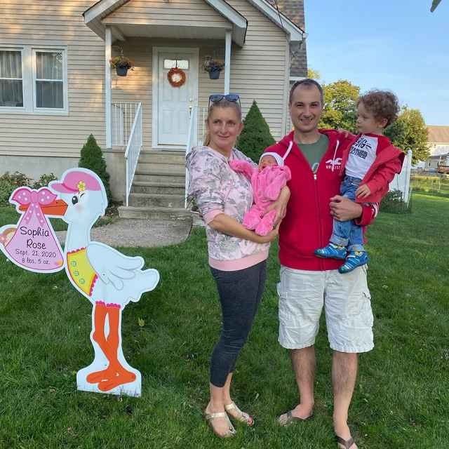 Welcome Home Baby Yard Sign, Stork Lawn Card, New Birth Stats, Its a Boy, Girl Baby Announcement Personalized Newborn Arrival Sign, Banner