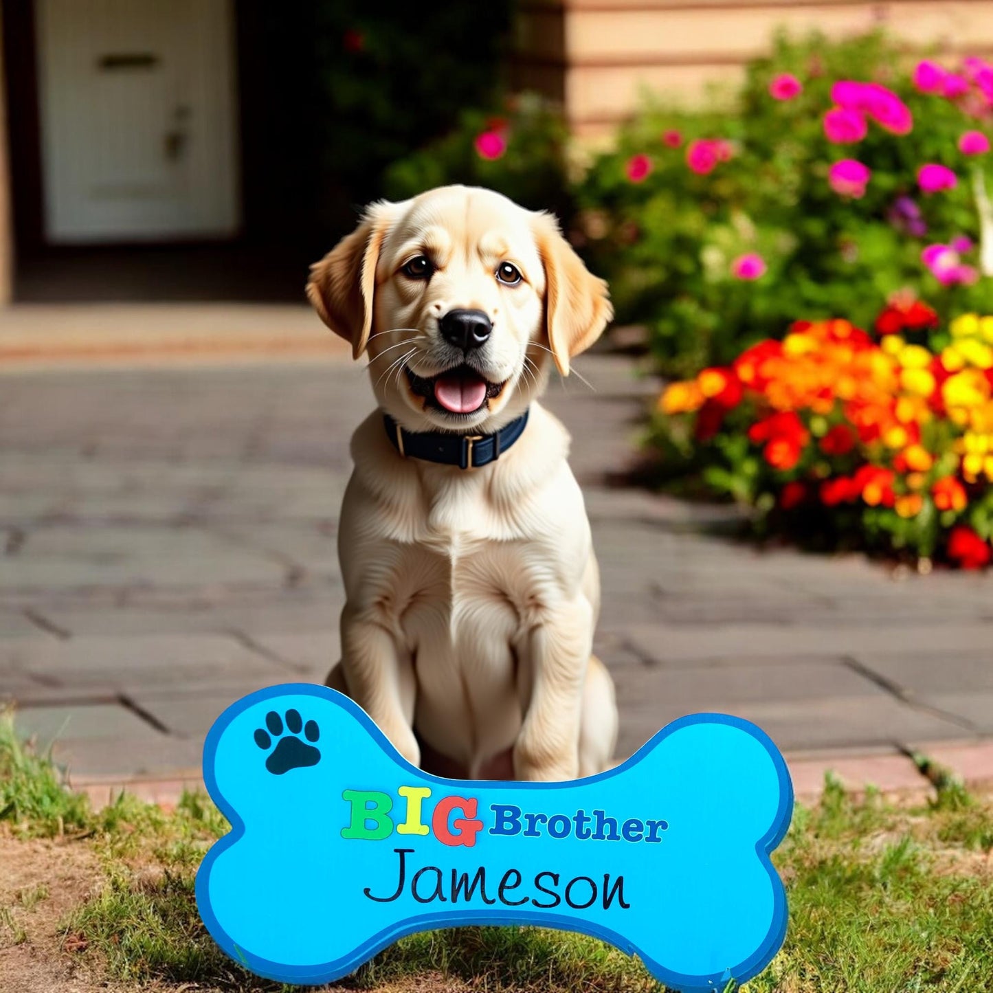 Personalized Big Brother/Sister Yard Sign: Welcome Home Baby Outdoor Decor, Sibling Gift