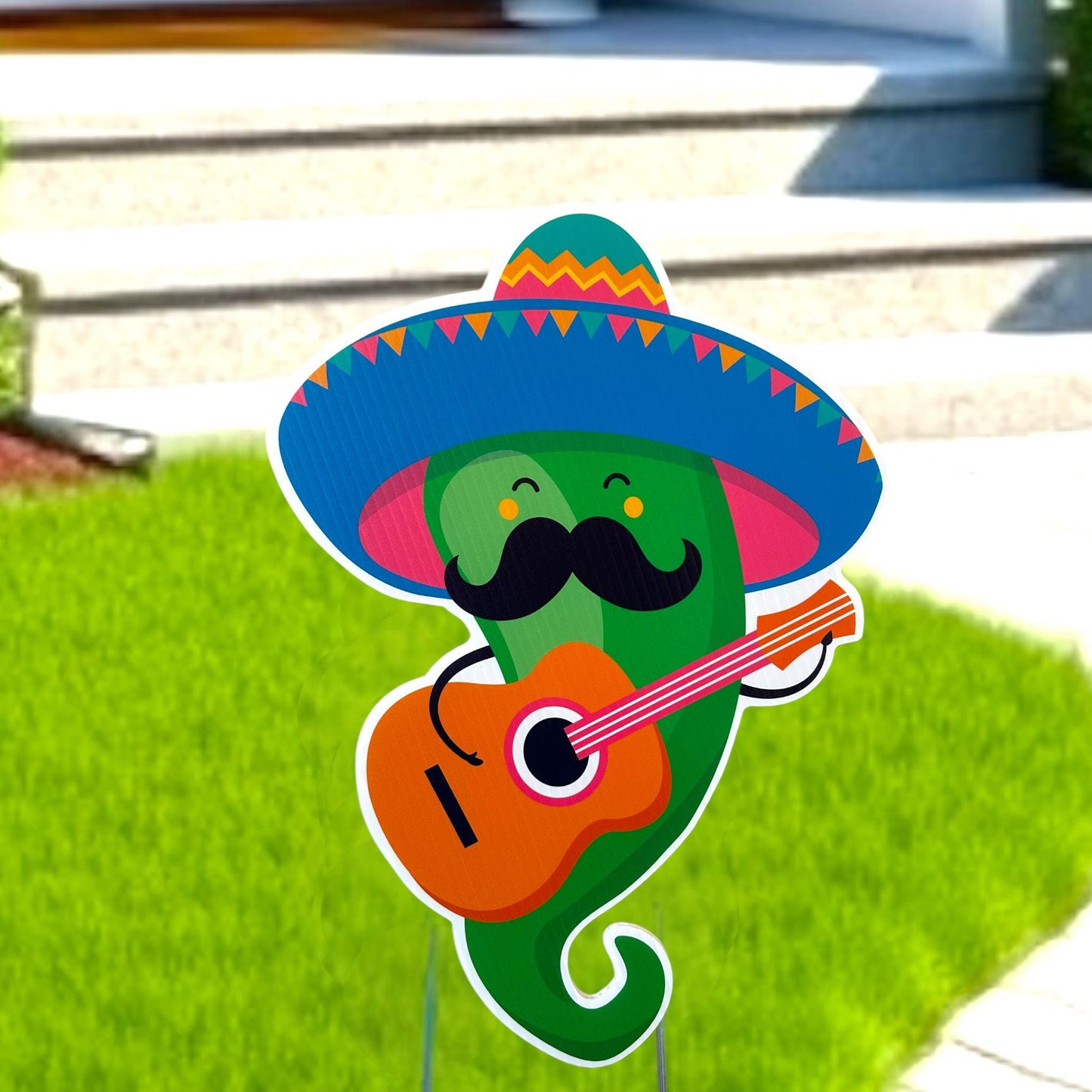 Cinco de Mayo Yard Decor: Fiesta Mariachi Lawn Art- Outdoor Party Decoration