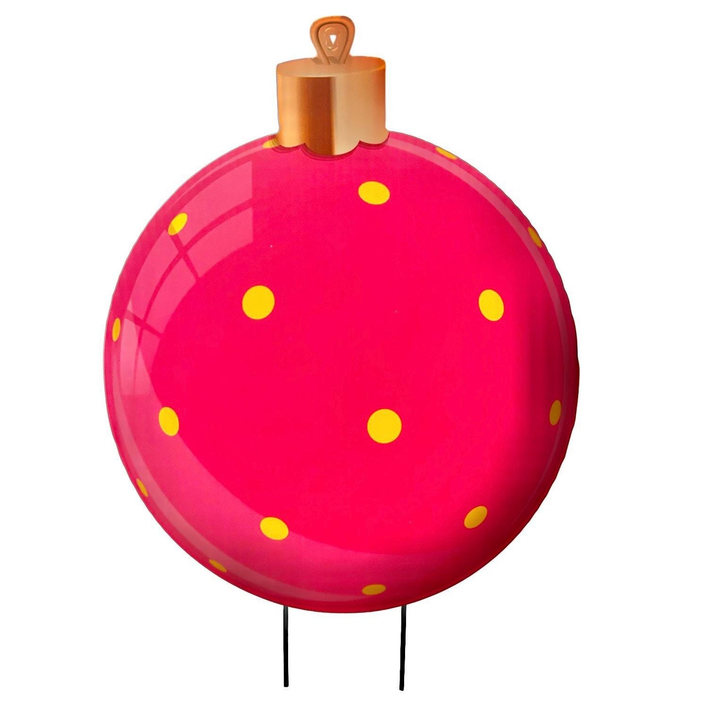 Christmas Ornament Yard Sign: Holiday Lawn Decor