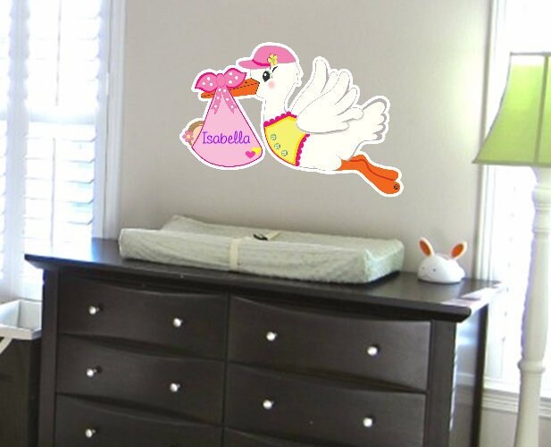 Personalized Stork Baby Announcement: Welcome Home Sign, Weatherproof