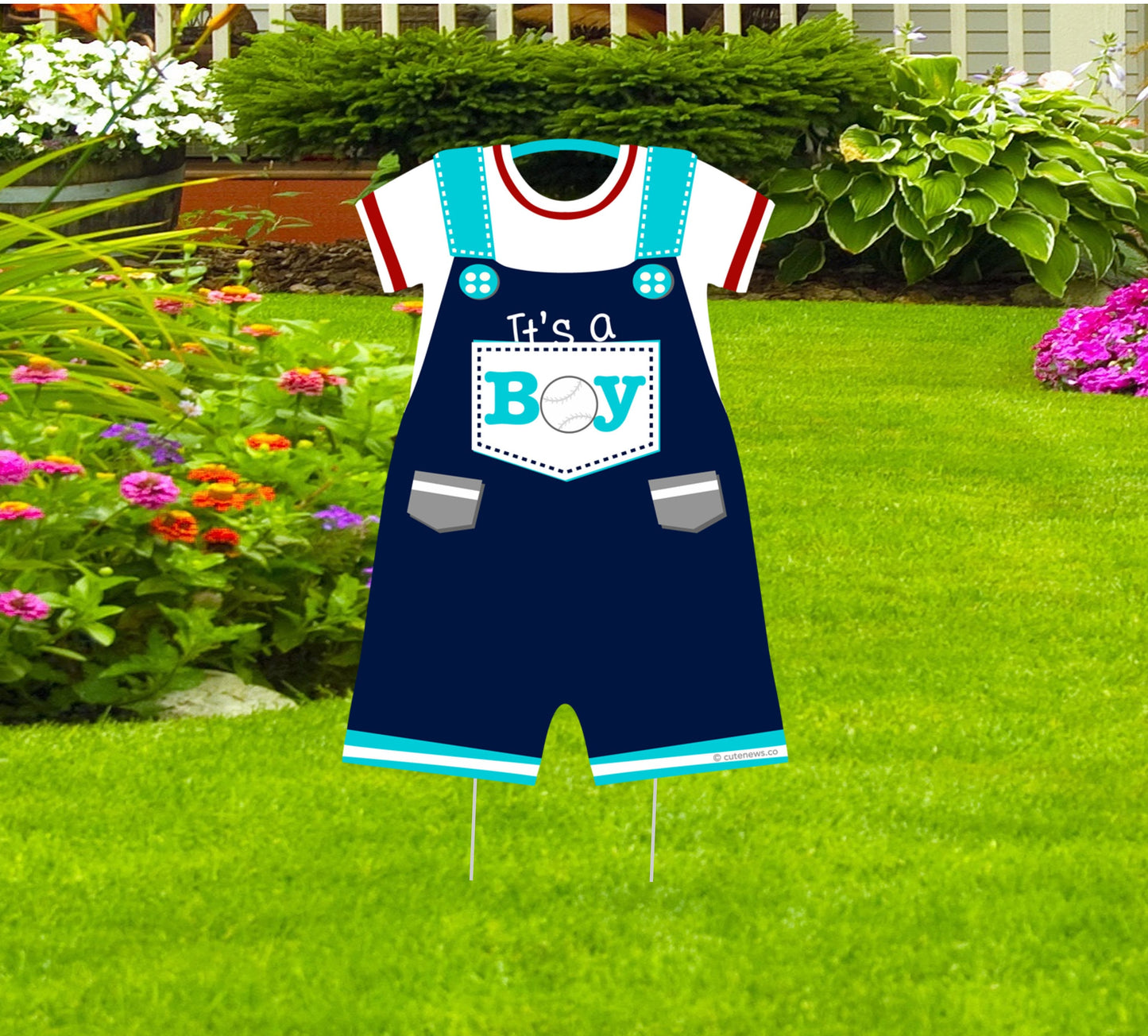 It's A Boy Yard Sign: Baby Shower Lawn Decoration, Newborn Announcement