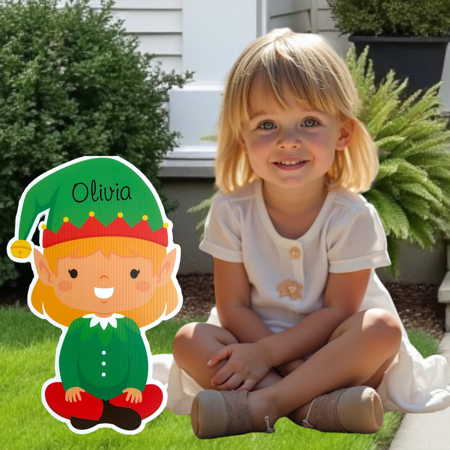 Penguins, Elves, Snowmen Christmas Yard Signs: Holiday Lawn Art - Outdoor Decor