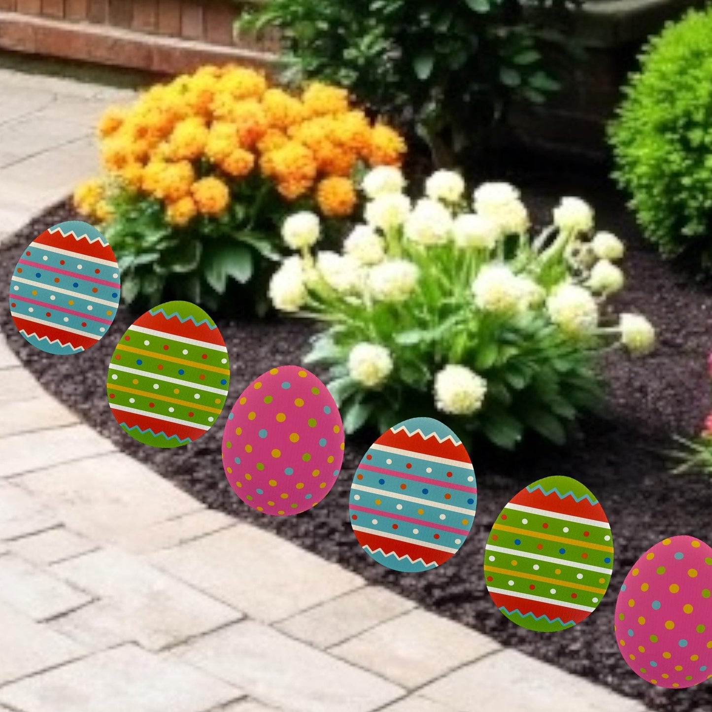 Easter Carrot Yard Decor: Spring Lawn Decorations, Set of 12