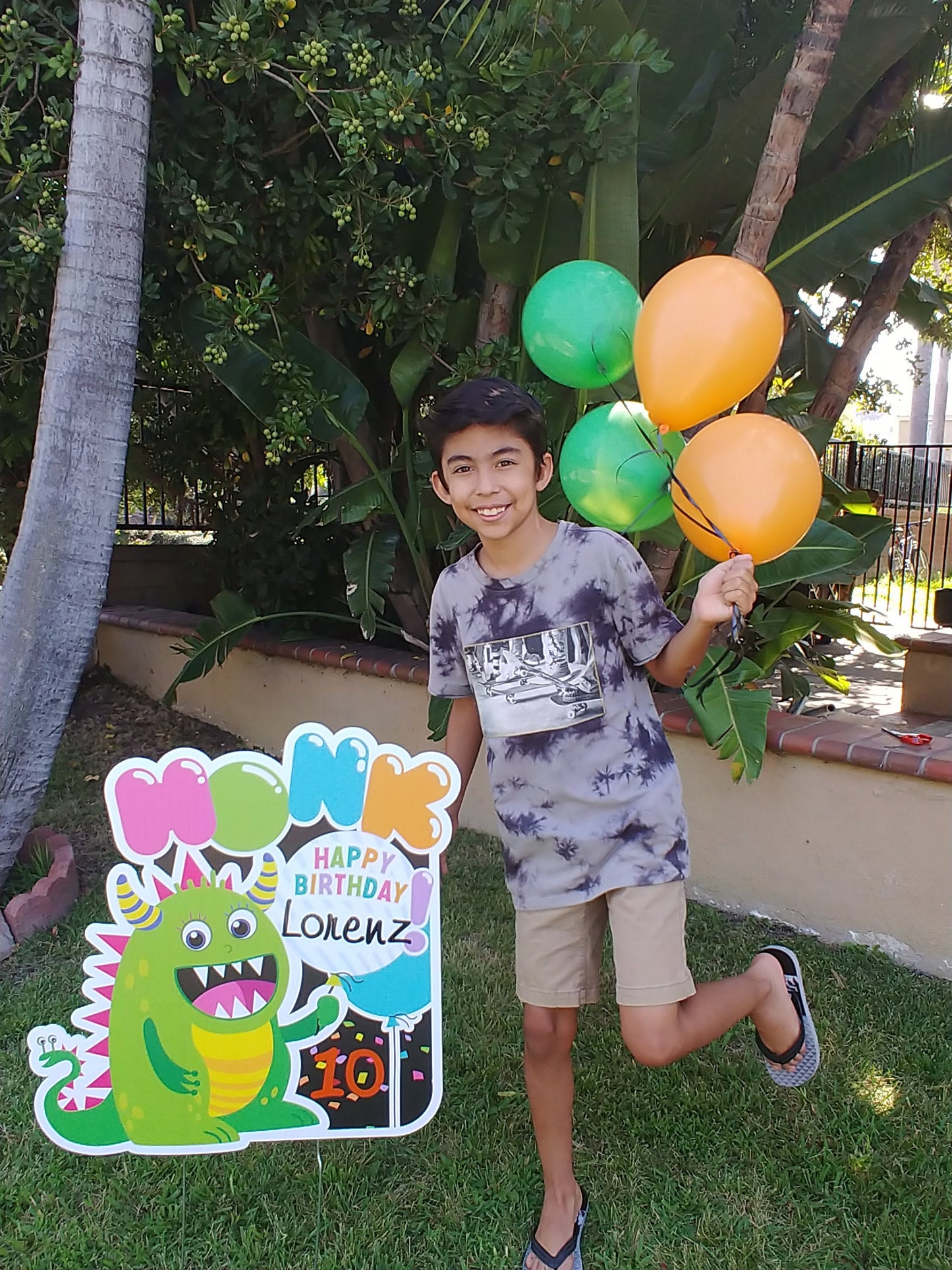Personalized Monster Birthday Yard Sign: Custom Lawn Decoration