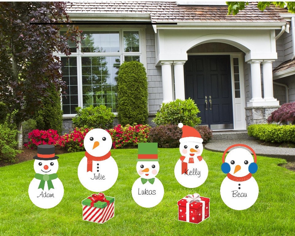 Christmas Presents Yard Sign Decor: Holiday Lawn Ornament