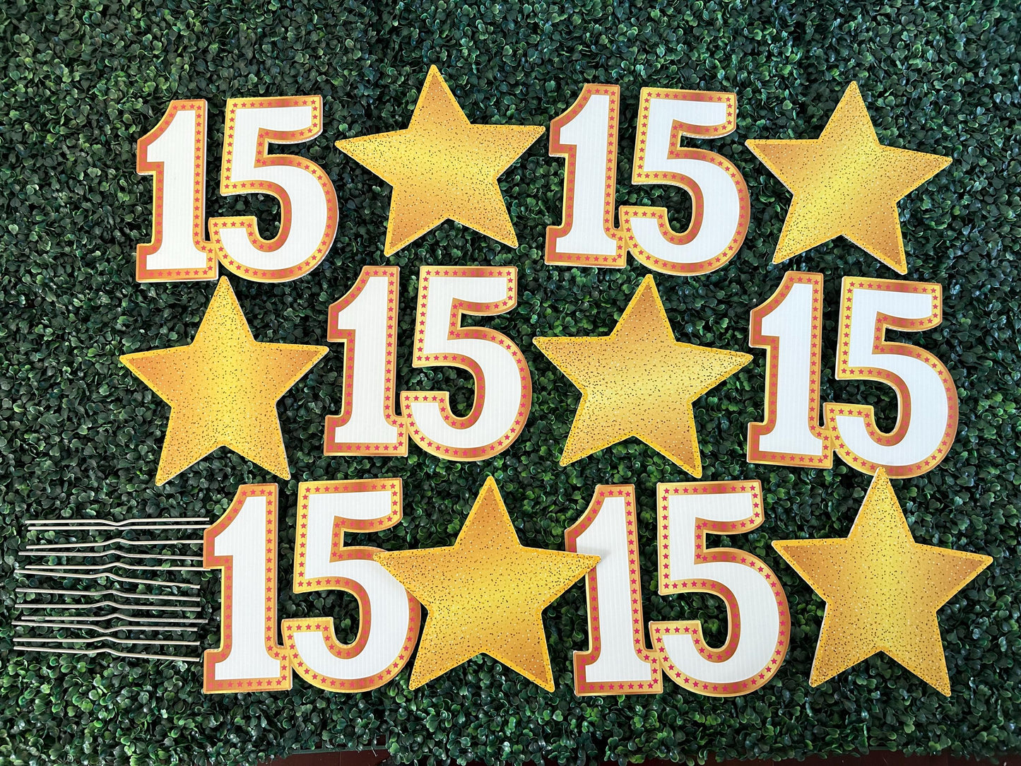 Mis 15 Anos Yard Sign: Quinceanera Sweet 15 Party Decoration