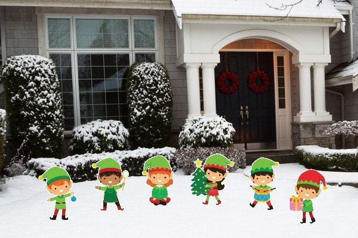 Personalized Snowman Lawn Signs: Christmas Yard Ornaments, Garden Outdoor Decor