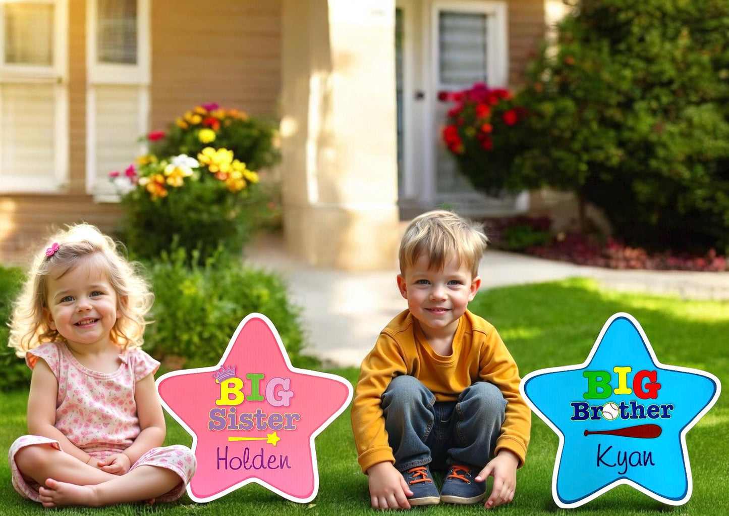 Baseball Baby Announcement Yard Sign - It's A Boy Welcome Home Decor