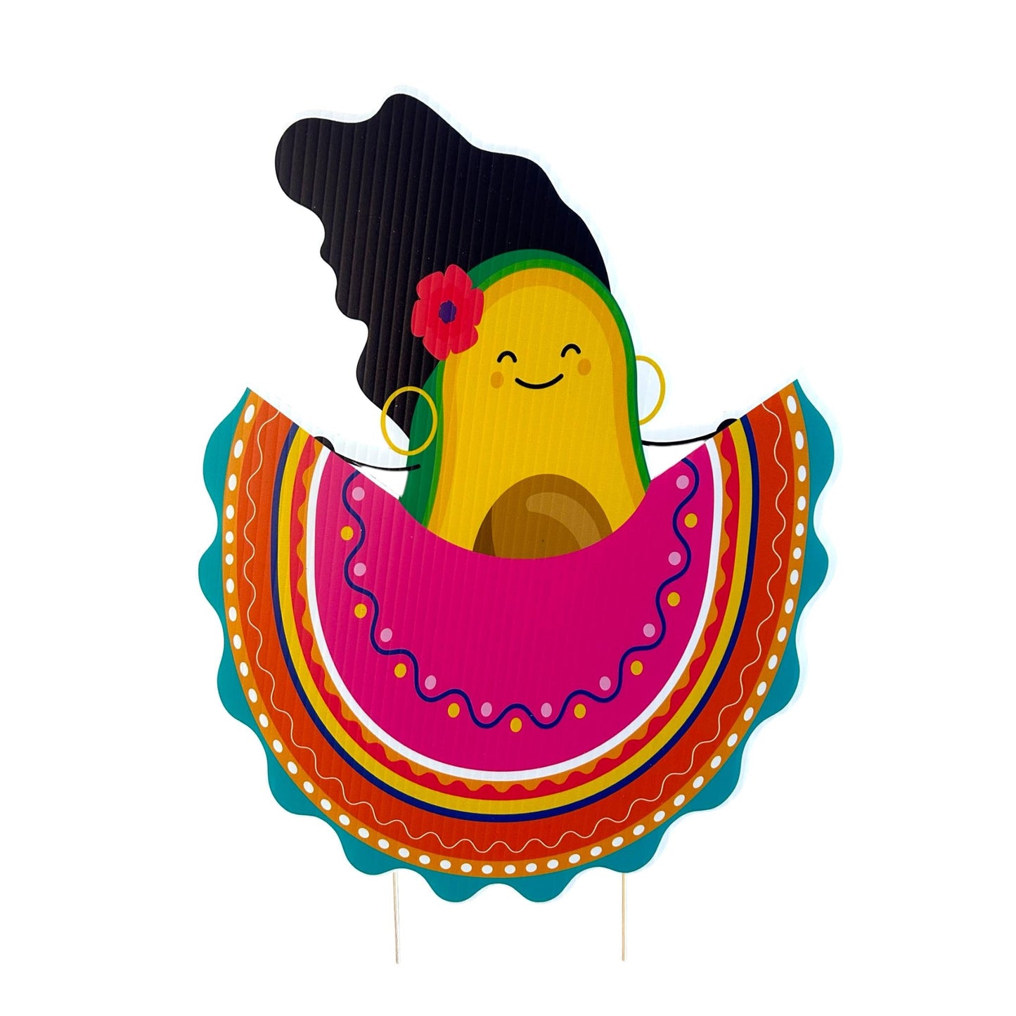 Mexican Fiesta Yard Signs: Mariachi Jalapeño Outdoor Party Decor