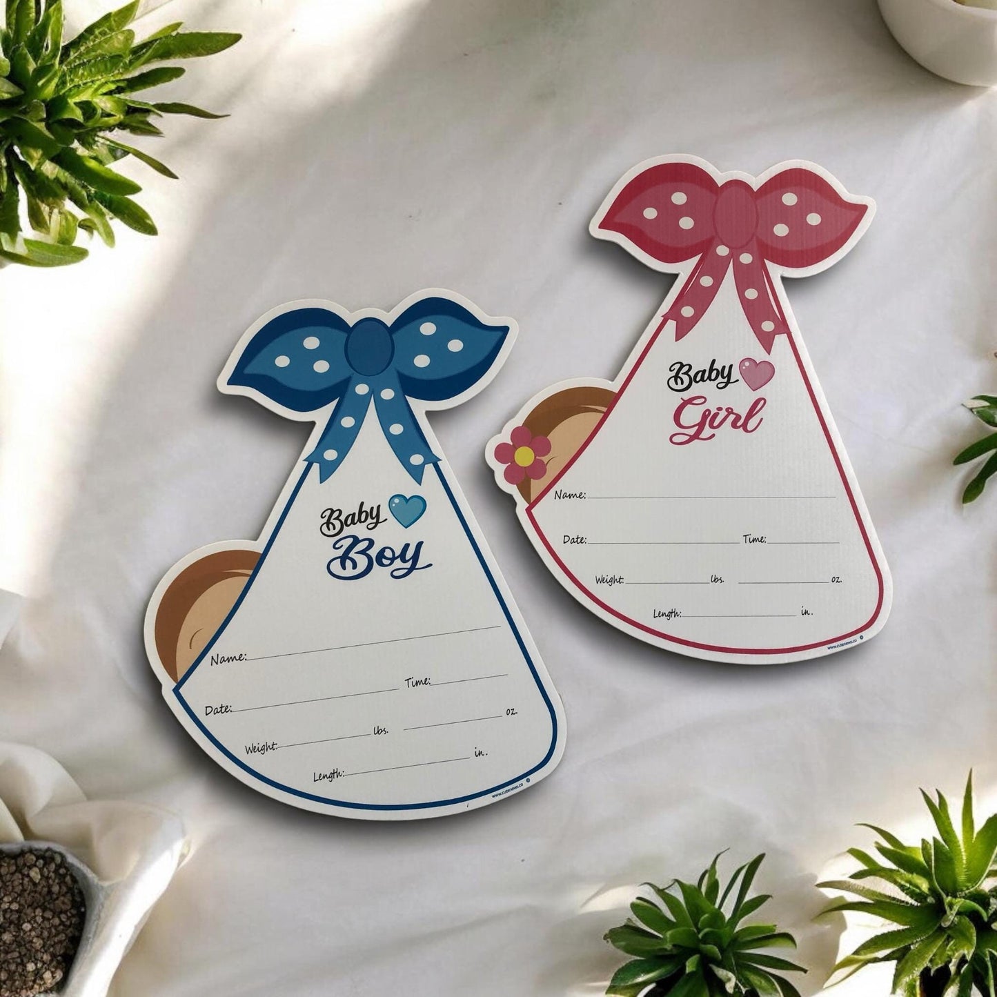 Hospital Door Hanger, Welcome Home Baby Girl, Boy Sign, Stork Bundle Door Sign, New Birth Stats Art, Custom Baby Announcement Keepsake, Gift