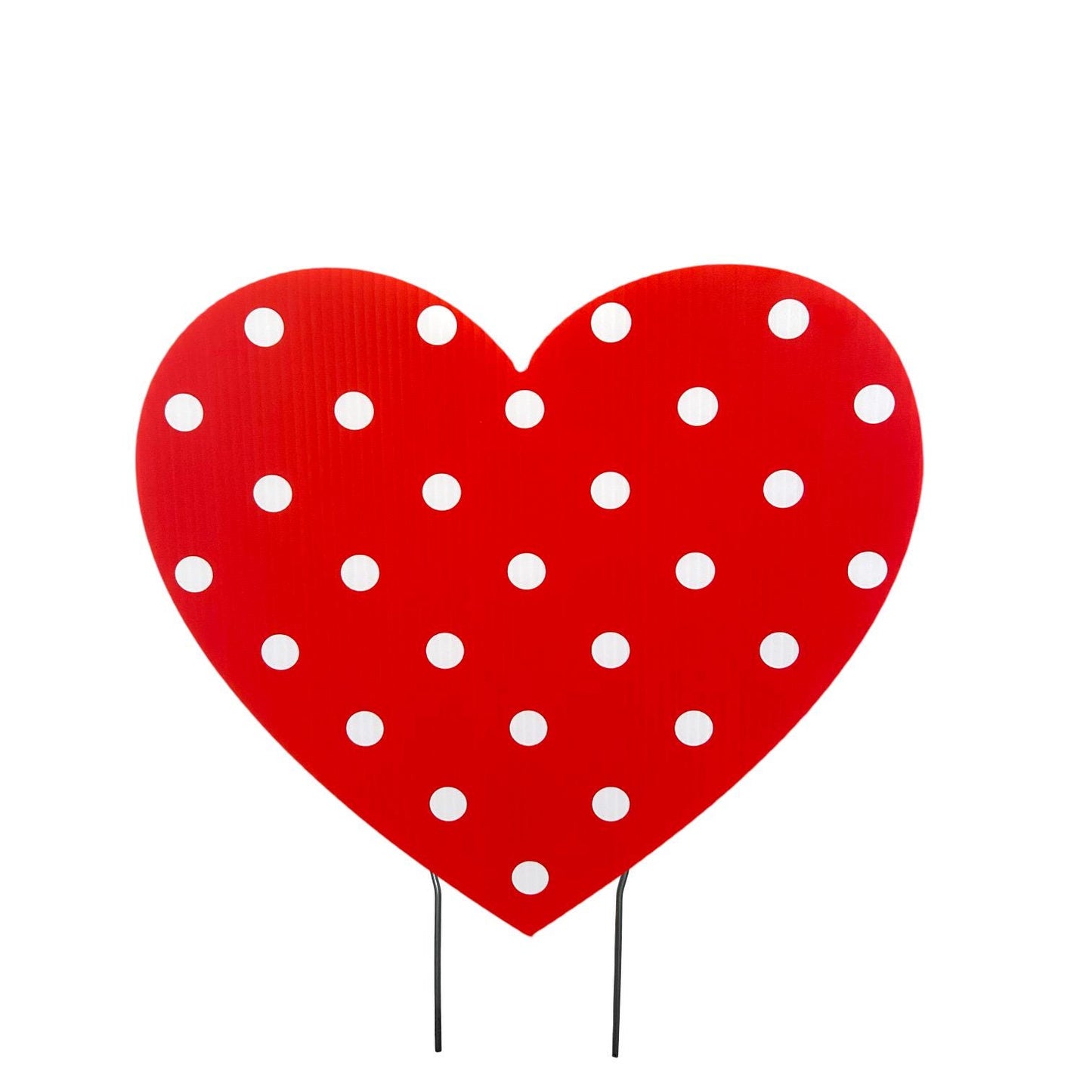 Teddy Bear Valentine's Day Yard Sign: Heart Lawn Decor