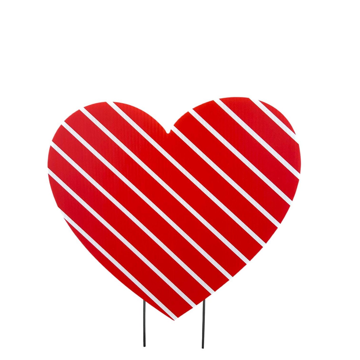 Teddy Bear Valentine's Day Yard Sign: Heart Lawn Decor