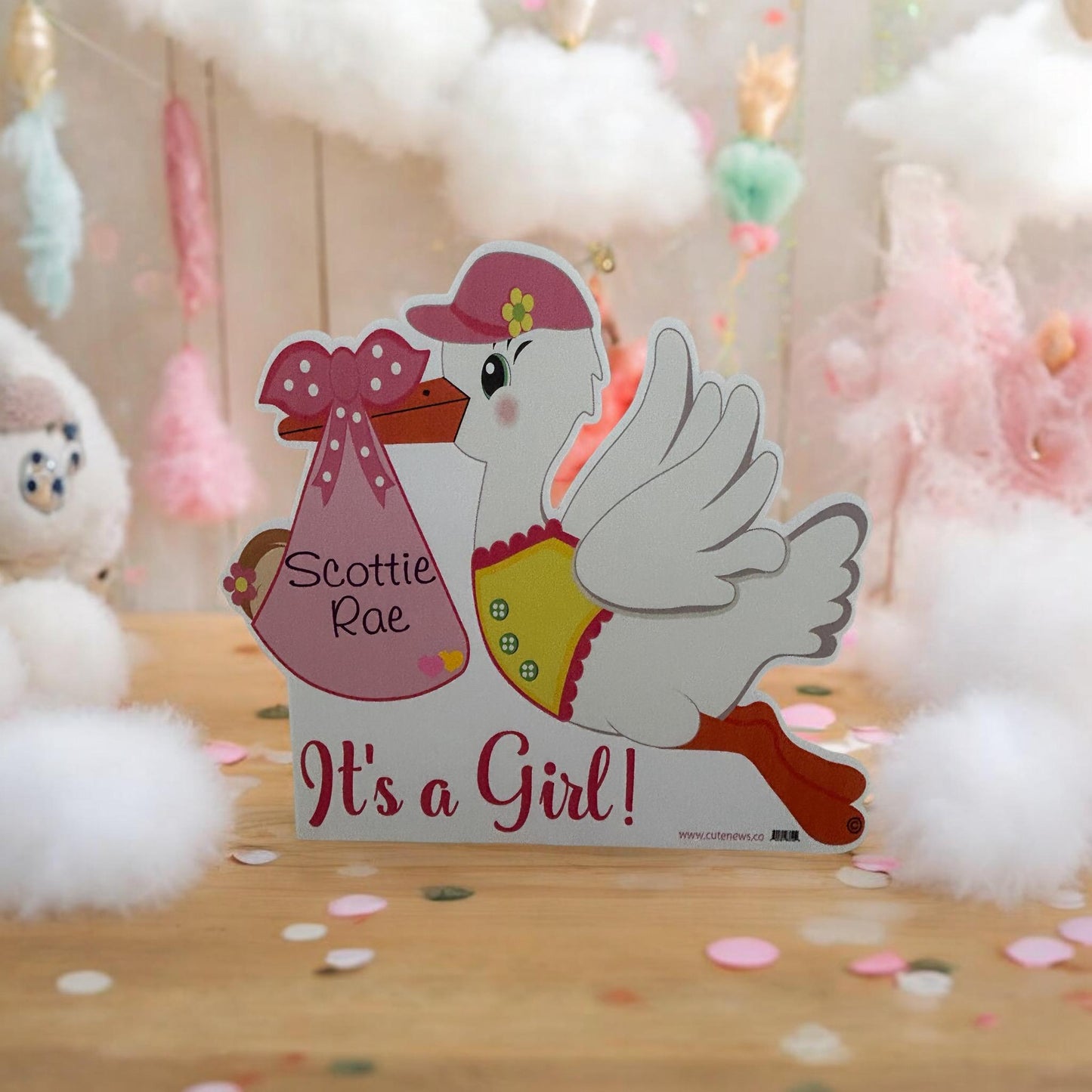 It's a Boy Stork Yard Sign: Newborn Welcome Home Announcement