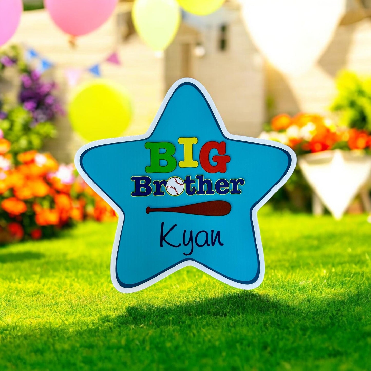 Personalized Big Sister Dog Bone Yard Sign: Sibling Announcement Gift