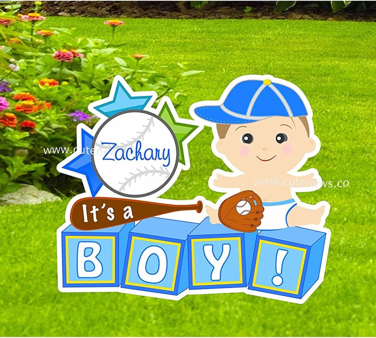 Personalized It's A Girl Yard Sign: Newborn Arrival Lawn Decoration