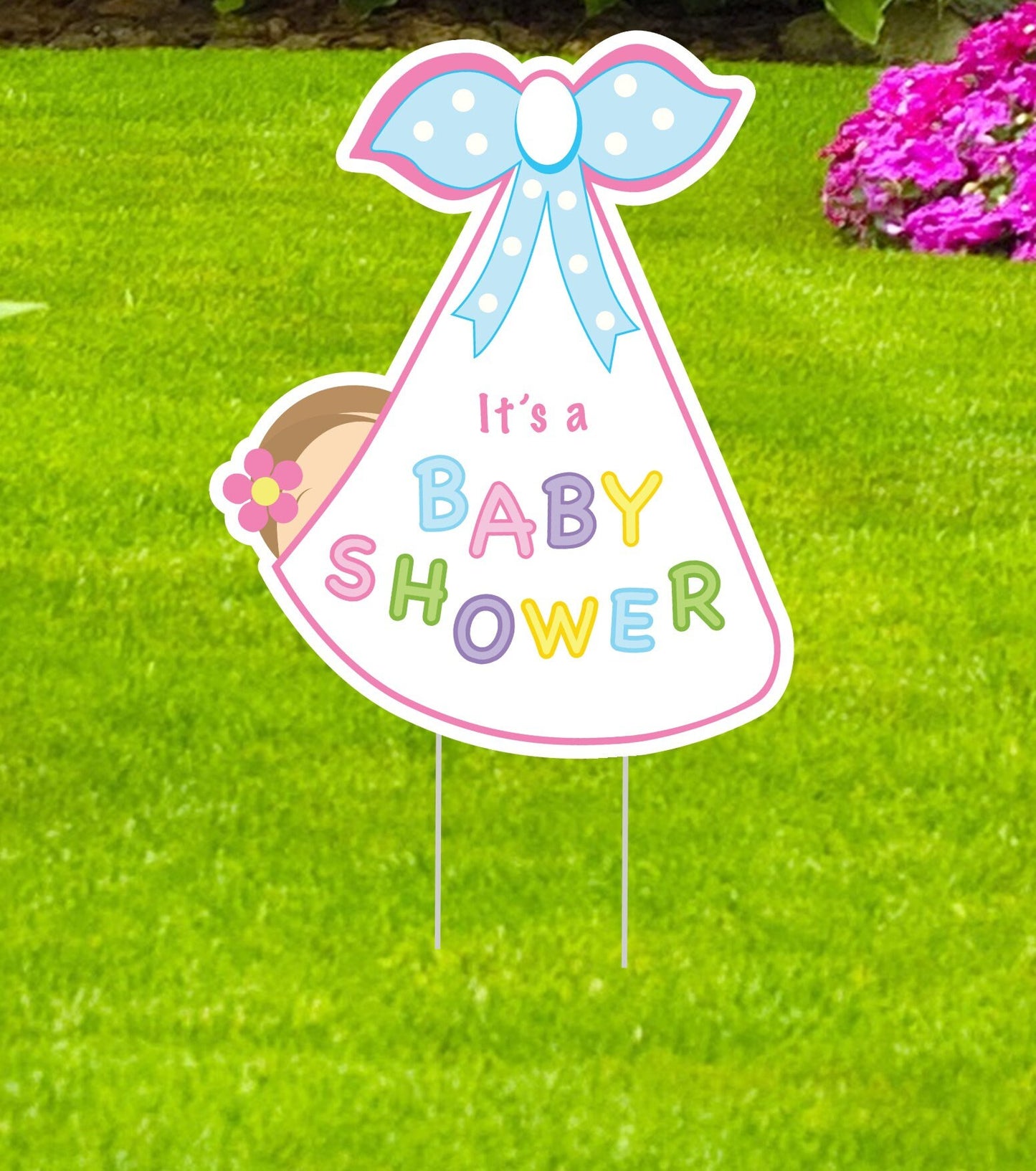 Stork Baby Yard Sign: Welcome Home Announcement, Shower Decor