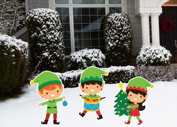 Penguin Christmas Yard Signs: Holiday Lawn Art Decor with Stakes