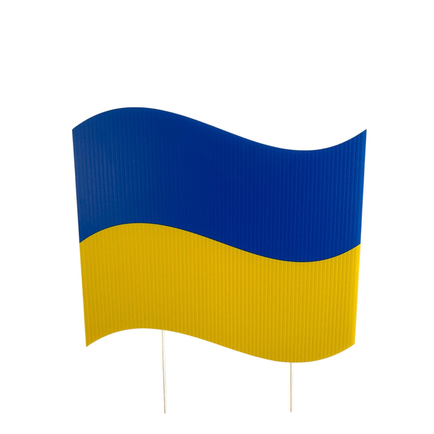 Ukraine Flag Sign, Indoor, Yard Signs Decoration, Patriotic Heart Lawn Art with Metal Stakes, Stand with Ukraine, Outdoor Patriotic Decor