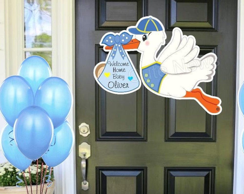 Welcome Home Baby Door Sign